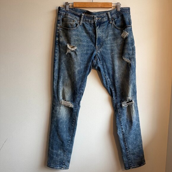 American Eagle Men's Distressed Jeans 34 x 32 - Picture 1 of 8